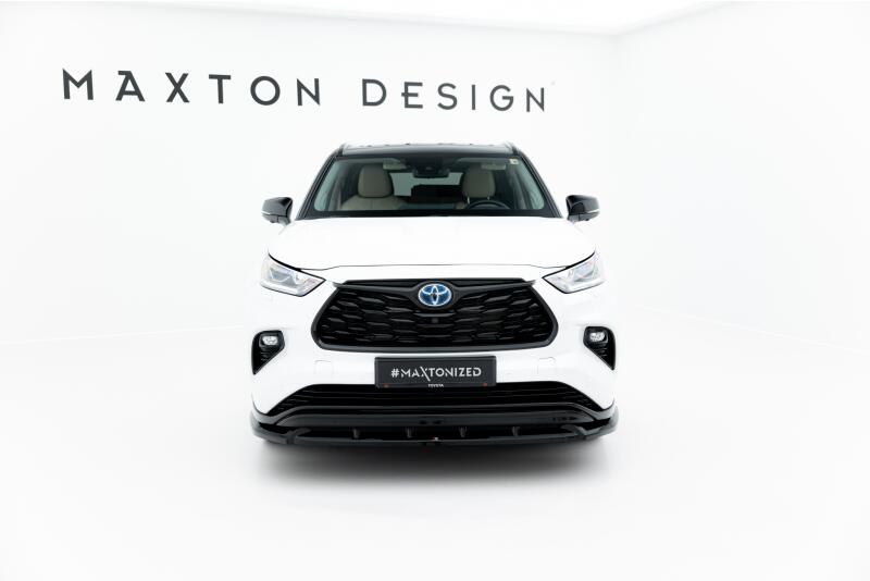 Maxton Design Frontlippe V.2 für Toyota Highlander Mk4 Hochglanz schwarz