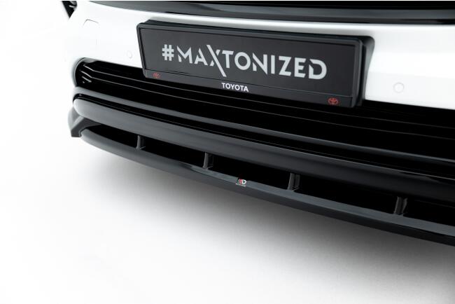 Maxton Design Frontlippe V.2 für Toyota Highlander Mk4 Hochglanz schwarz