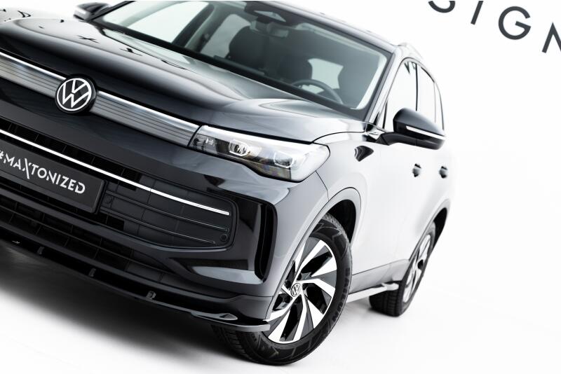 Maxton Design Frontlippe V.2 für VW Tiguan Mk3 Hochglanz schwarz