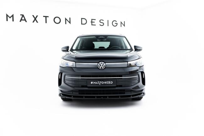 Maxton Design Frontlippe V.2 für VW Tiguan Mk3 Hochglanz schwarz