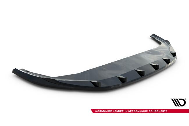 Maxton Design Frontlippe V.2 für VW Tiguan Mk3 Hochglanz schwarz