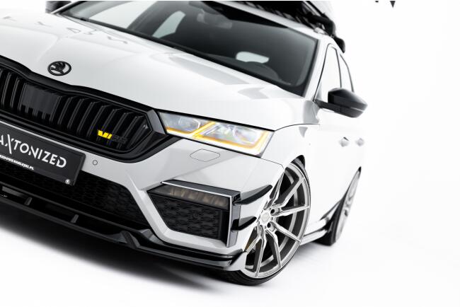 Maxton Design Frontlippe V.5 für Skoda Octavia RS Mk4 Hochglanz schwarz