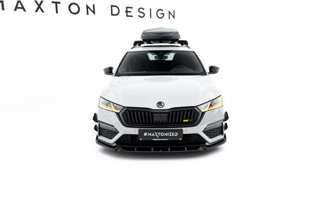 Maxton Design Frontlippe V.5 für Skoda Octavia RS Mk4 Hochglanz schwarz