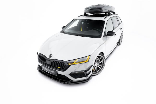 Maxton Design Frontlippe V.5 für Skoda Octavia RS Mk4 Hochglanz schwarz
