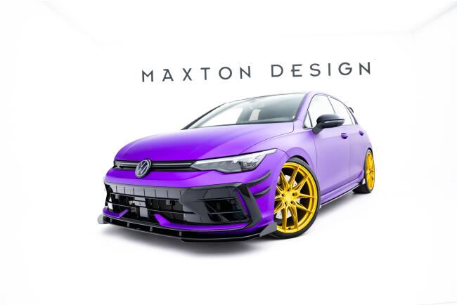Maxton Design Diffusor Flaps für Flaps VW Golf 8 R Facelift Hochglanz schwarz
