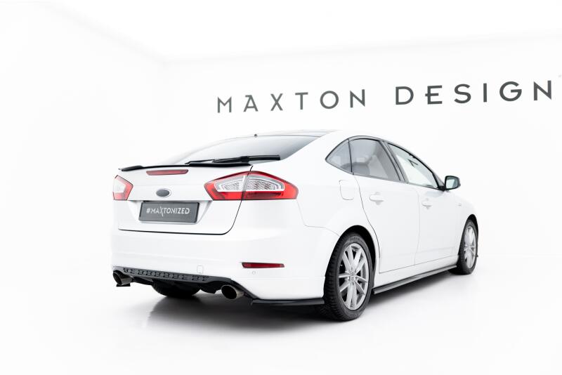 Maxton Design Diffusor Flaps für Ford Mondeo ST-Line Limousine Mk4 Facelift Hochglanz schwarz