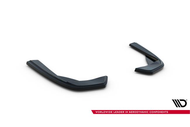 Maxton Design Diffusor Flaps für Mercedes C-Klasse AMG-Line Limousine W205 Hochglanz schwarz