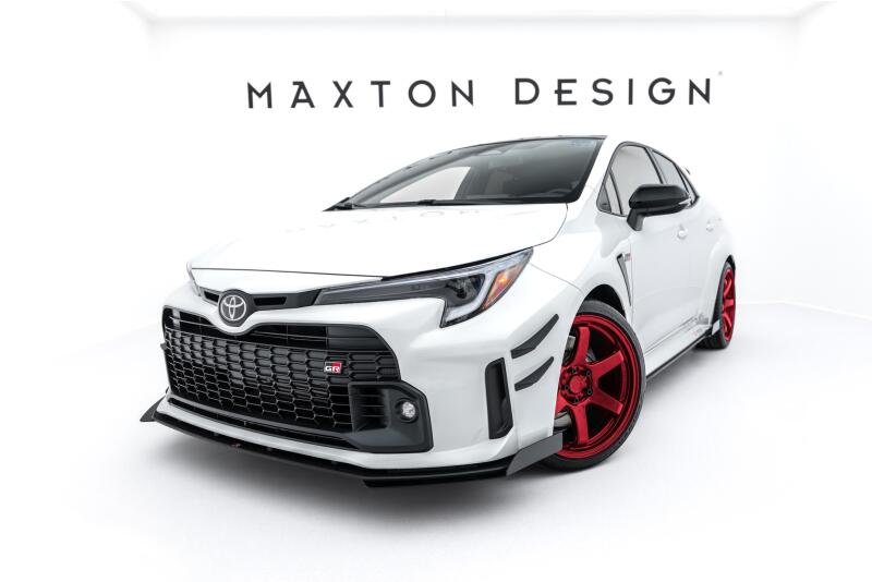 Maxton Design Diffusor Front Flaps für Toyota GR Corolla Mk12 Hochglanz schwarz