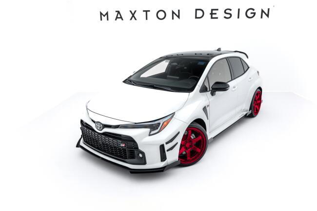 Maxton Design Diffusor Front Flaps für Toyota GR Corolla Mk12 Hochglanz schwarz