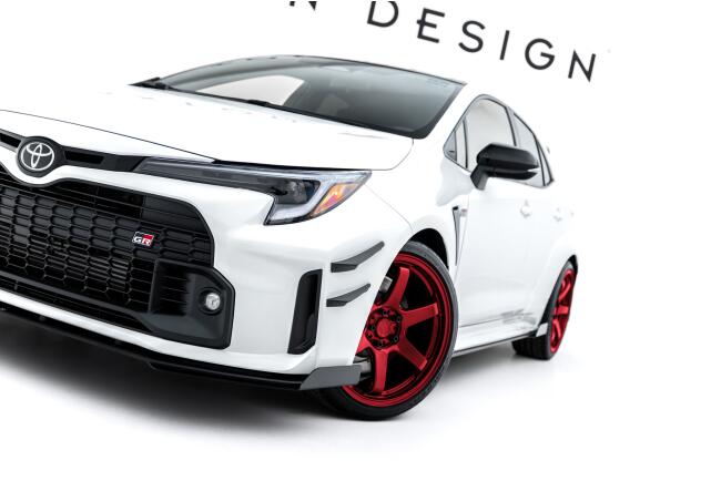 Maxton Design Diffusor Front Flaps für Toyota GR Corolla Mk12 Hochglanz schwarz