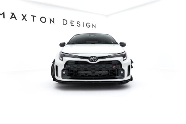 Maxton Design Diffusor Front Flaps für Toyota GR Corolla Mk12 Hochglanz schwarz