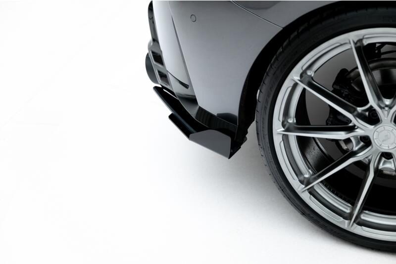 Maxton Design Diffusor Flaps V.2 für BMW 1er M-Paket F70 Hochglanz schwarz