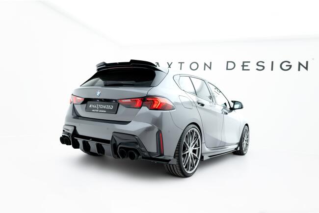 Maxton Design Diffusor Flaps V.2 für BMW 1er M-Paket F70 Hochglanz schwarz