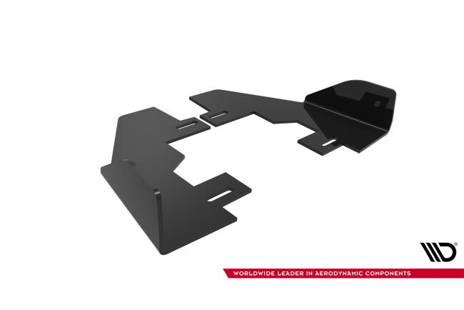 Maxton Design Diffusor Flaps V.2 für BMW 1er M-Paket F70 Hochglanz schwarz