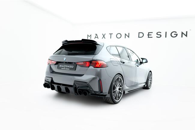 Maxton Design Street Pro Diffusor Flaps V.2 für BMW 1er M-Paket F70 Hochglanz schwarz