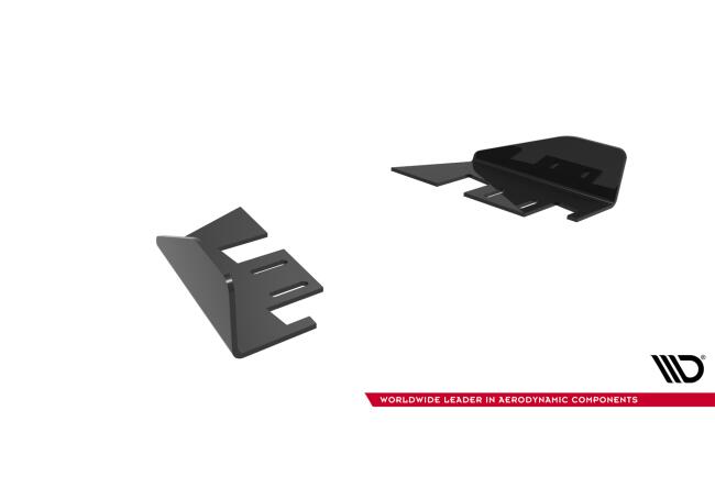 Maxton Design Diffusor Flaps V.2 für VW Golf 8 R / VW Golf 8 R Facelift Hochglanz schwarz