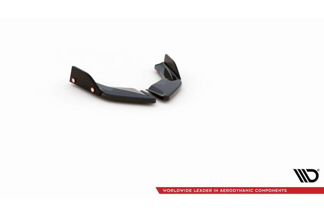 Maxton Design Diffusor Flaps V.2 mit Flaps für VW Golf 8 GTI / GTE Hochglanz schwarz