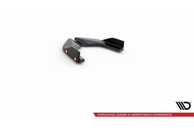 Maxton Design Diffusor Flaps V.2 mit Flaps für VW Golf 8 GTI / GTE Hochglanz schwarz