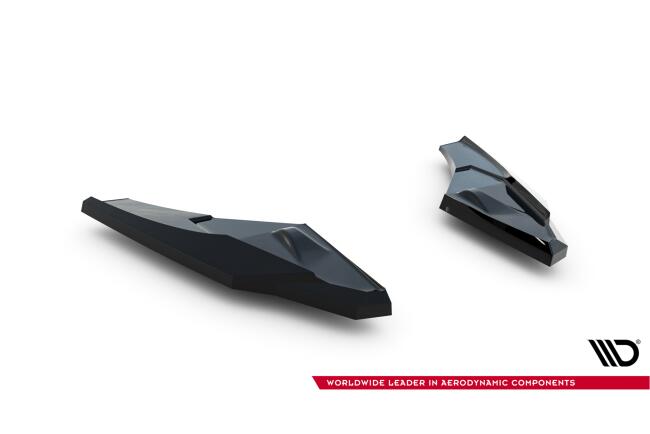 Maxton Design Diffusor Flaps V.3 für Audi S3 Sportback 8Y Facelift Hochglanz schwarz