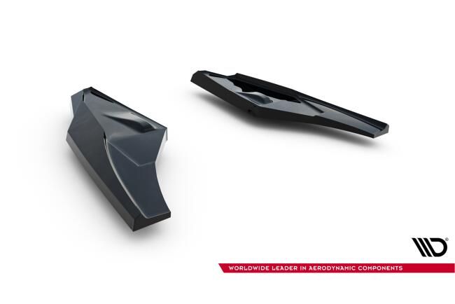 Maxton Design Diffusor Flaps V.3 für Audi S3 Sportback 8Y Facelift Hochglanz schwarz