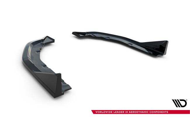 Maxton Design Diffusor Flaps V.5 für BMW M3 Limousine / Touring G80 / G81 Hochglanz schwarz