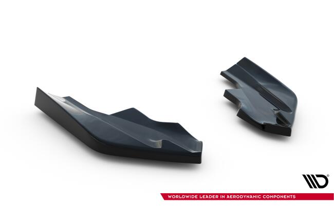 Maxton Design Diffusor Flaps V.6 für VW Golf 8 R Facelift Hochglanz schwarz