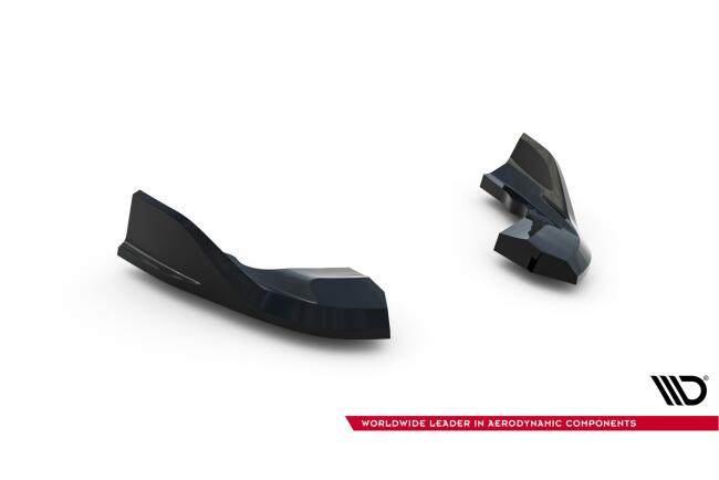 Maxton Design Diffusor Flaps V.7 für VW Golf 8 R / Golf 8 R Facelift Hochglanz schwarz