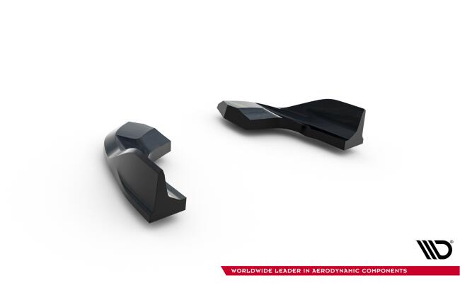 Maxton Design Diffusor Flaps V.7 für VW Golf 8 R / Golf 8 R Facelift Hochglanz schwarz