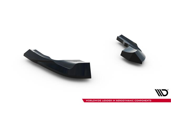 Maxton Design Diffusor Flaps V.8 für VW Golf 8 R / Golf 8 R Facelift Hochglanz schwarz