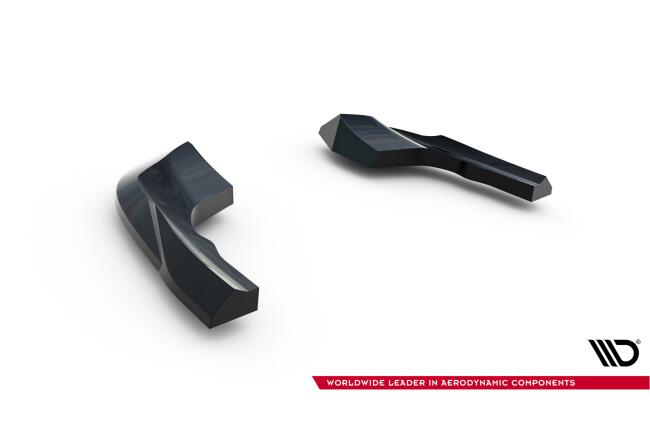 Maxton Design Diffusor Flaps V.8 für VW Golf 8 R / Golf 8 R Facelift Hochglanz schwarz