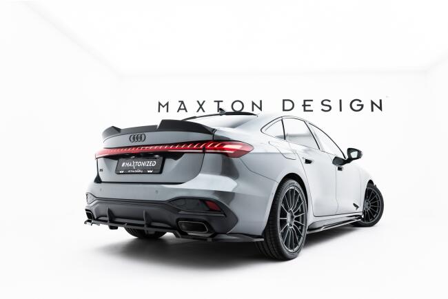 Maxton Design Heckdiffusor für Audi A5 S-Line Limousine / Avant B10 Hochglanz schwarz