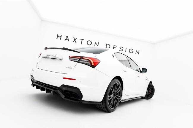 Maxton Design Heckdiffusor für Maserati Ghibli Modena Mk3 Facelift Hochglanz schwarz