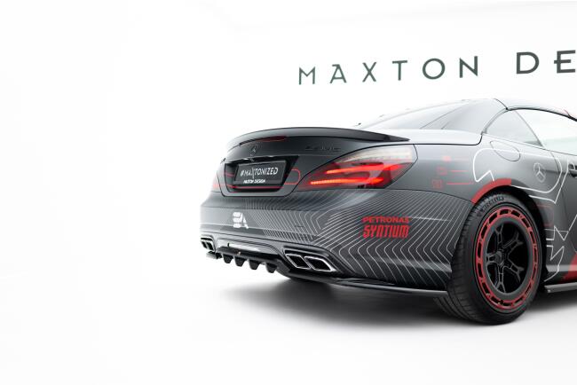 Maxton Design Heckdiffusor für Mercedes SL 63 AMG R231 Hochglanz schwarz
