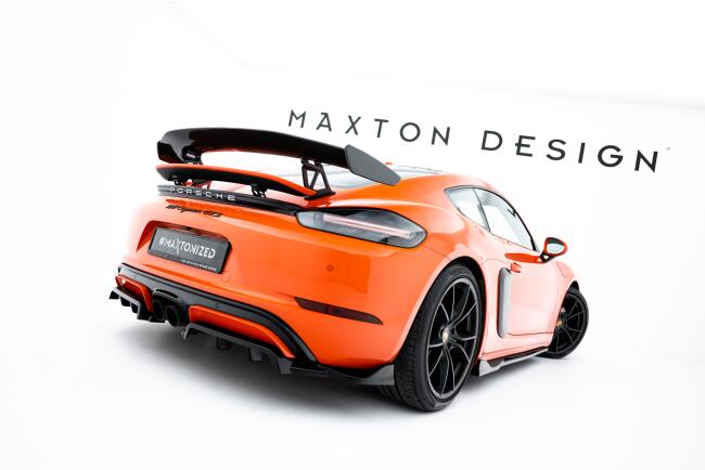Maxton Design Heckdiffusor für Porsche 718 Cayman GTS 982c Hochglanz schwarz