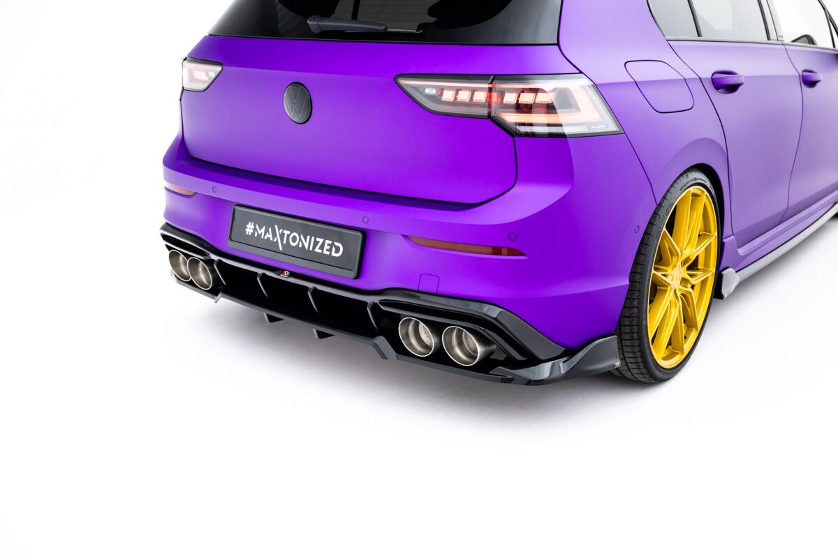 Golf 8 R Diffuser Maxton Design Heckdiffusor V.1 für VW Golf 8 R / Golf 8 R Facelift Hoc