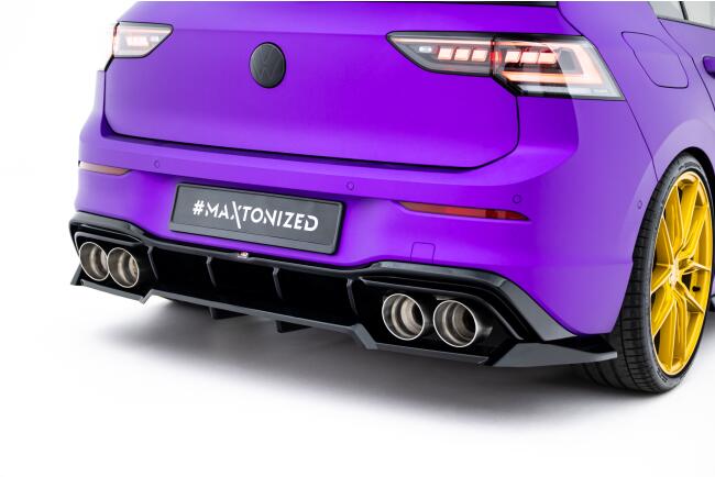 Maxton Design Heckdiffusor V.2 für VW Golf 8 R / Golf 8 R Facelift Hochglanz schwarz