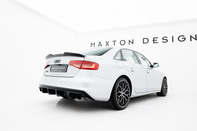 Maxton Design Heckspoiler 3D für Audi S4 Limousine B8 Facelift Hochglanz schwarz