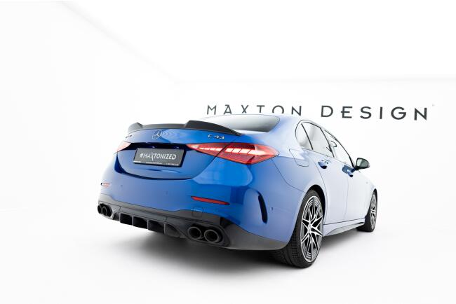 Maxton Design Heckspoiler 3D für Mercedes C 43 / AMG-Line Limousine W206 Hochglanz schwarz