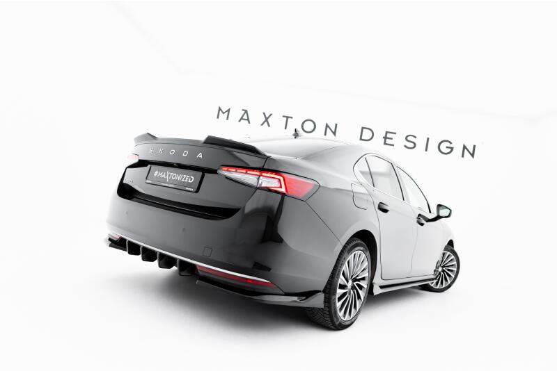 Maxton Design Heckspoiler 3D für Skoda Superb Limousine Mk4 Hochglanz schwarz