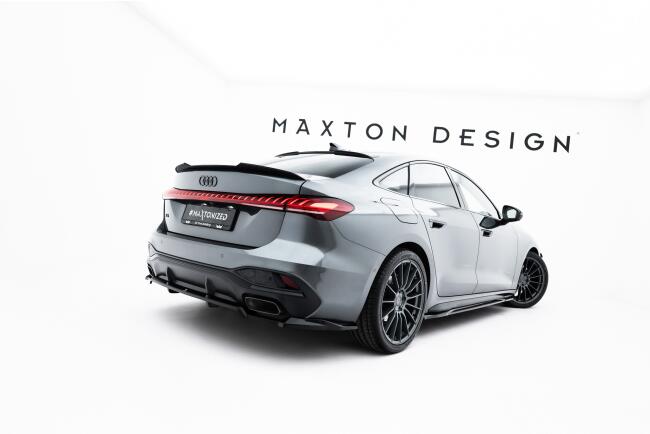 Maxton Design Heckspoiler Lippe für Audi A5 S-Line / S5 Limousine B10 Hochglanz schwarz