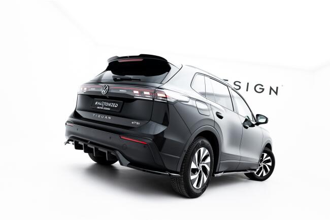 Maxton Design Heckspoiler Lippe für VW Tiguan Mk3 Hochglanz schwarz