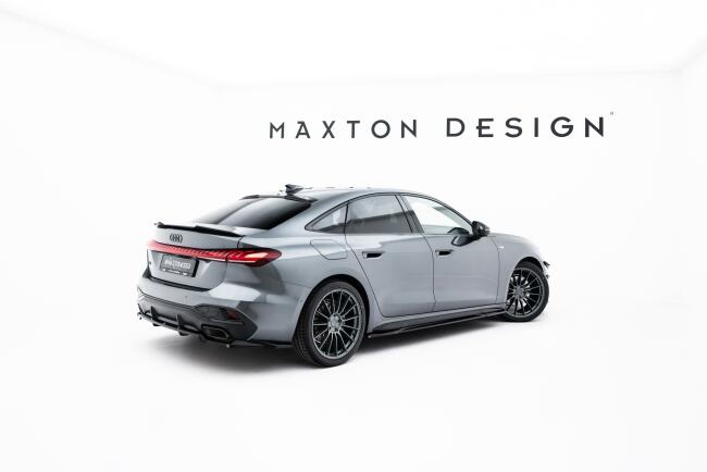 Maxton Design Seitenschweller (Paar) für Audi A5 S-Line / S5 Limousine / Avant B10 Hochglanz schwarz