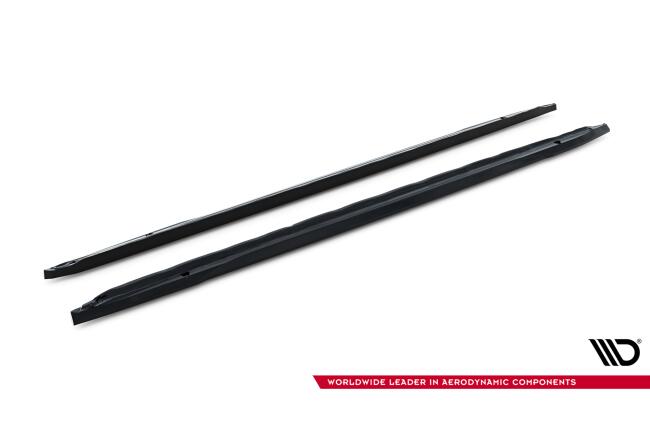 Maxton Design Seitenschweller (Paar) für Audi A5 S-Line / S5 Limousine / Avant B10 Hochglanz schwarz