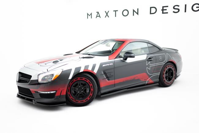 Maxton Design Seitenschweller (Paar) für Mercedes SL 63 AMG R231 Hochglanz schwarz