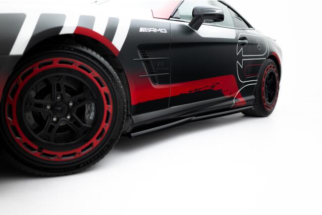 Maxton Design Seitenschweller (Paar) für Mercedes SL 63 AMG R231 Hochglanz schwarz