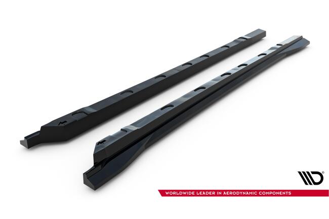 Maxton Design Seitenschweller (Paar) für MG HS Mk2 Hochglanz schwarz