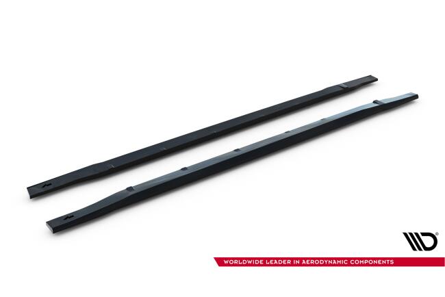 Maxton Design Seitenschweller (Paar) für Renault Megane E-Tech Electric Mk1 Hochglanz schwarz