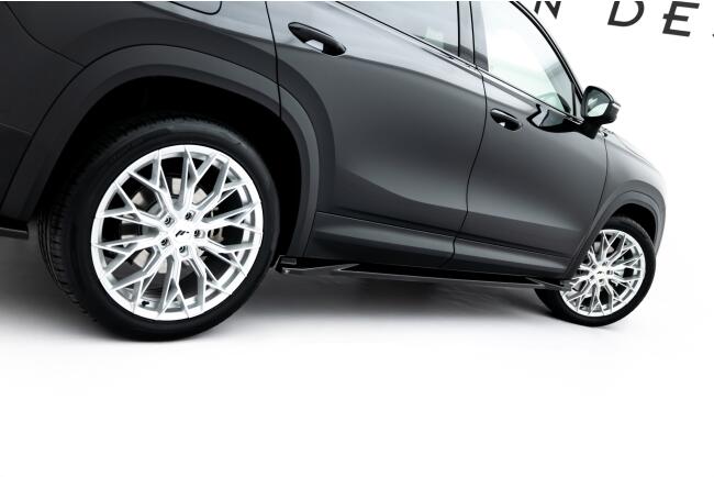 Maxton Design Seitenschweller (Paar) für Skoda Kodiaq Mk2 Hochglanz schwarz