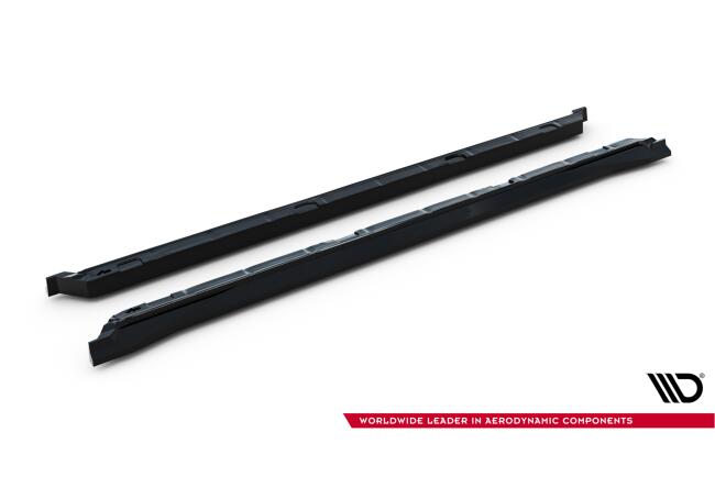 Maxton Design Seitenschweller (Paar) für Skoda Kodiaq Mk2 Hochglanz schwarz