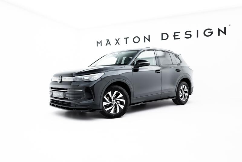 Maxton Design Seitenschweller (Paar) für VW Tiguan Mk3 Hochglanz schwarz